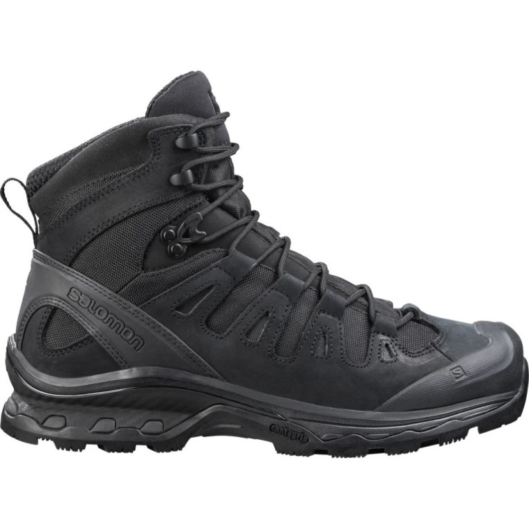 Black Salomon Quest 4d Forces 2 EN Men\'s Tactical Boots | PH 80643M